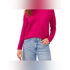 Vince Camuto Womens Pink Crewneck Sweater - Size large